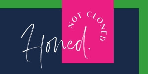 Honed not Cloned logo Honed not cloned logo